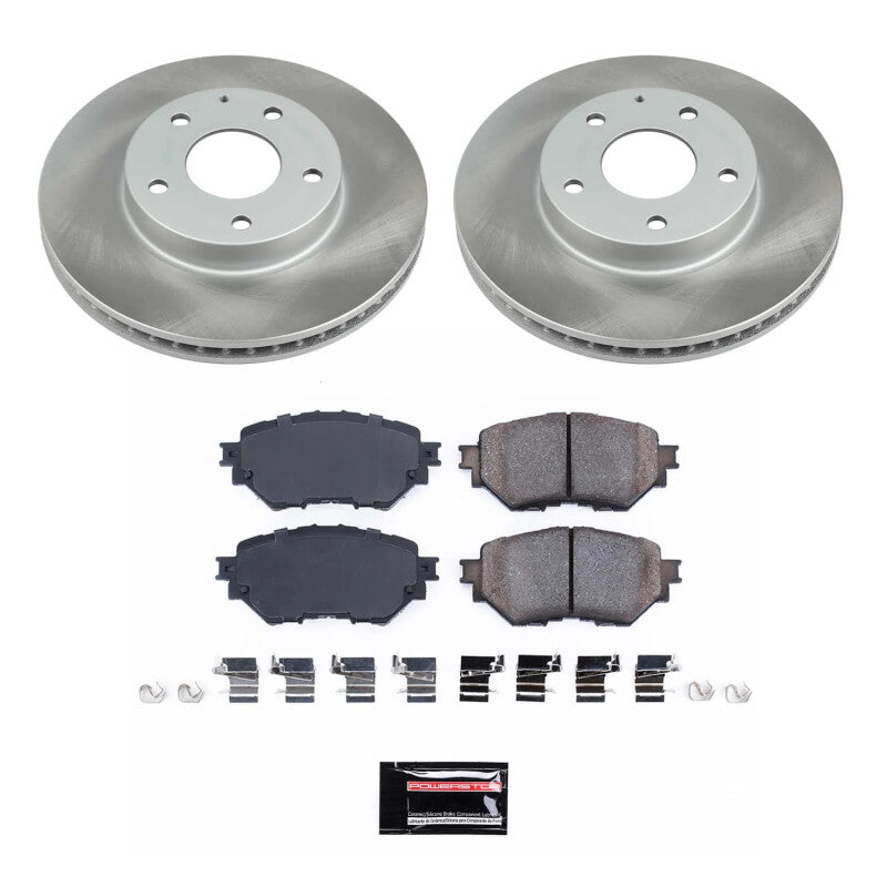 Power Stop 14-16 Mazda 3 Front Semi-Coated Rotor Kit PowerStop