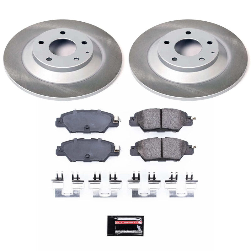 Power Stop 16-23 Mazda CX-5 Rear Semi-Coated Rotor Kit PowerStop