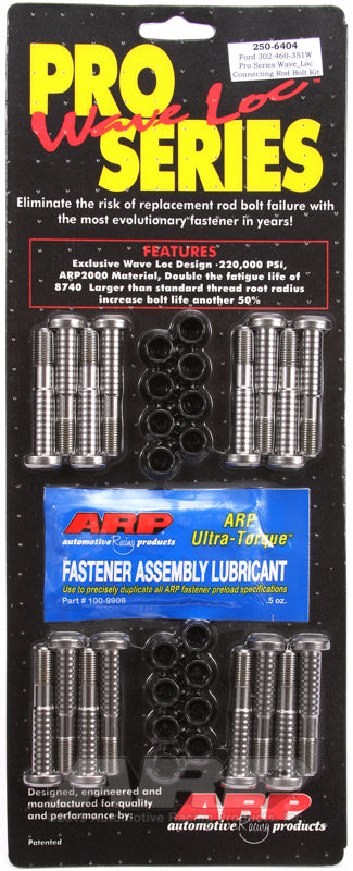 ARP Ford Boss 302-429-460-351W wave-loc rod bolt kit
