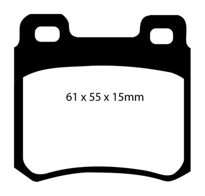 EBC RedStuff Rear Brake Pads - DP3671C EBC