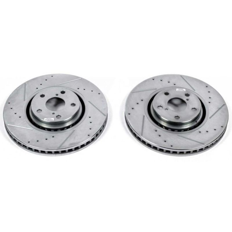 Power Stop 07-11 Lexus GS350 Front Evolution Drilled & Slotted Rotors - Pair PowerStop