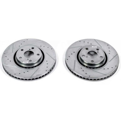 Power Stop 07-11 Lexus GS350 Front Evolution Drilled & Slotted Rotors - Pair PowerStop