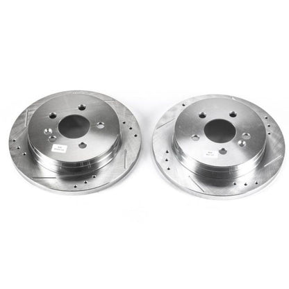 Power Stop 98-03 Mercedes-Benz ML320 Rear Evolution Drilled & Slotted Rotors - Pair PowerStop