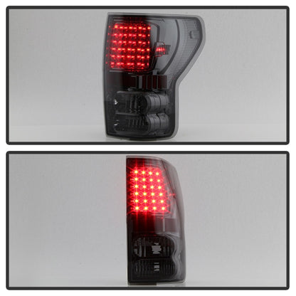 Xtune Toyota Tundra 07-13 LED Tail Lights Smoke ALT-ON-TTU07-LED-SM SPYDER