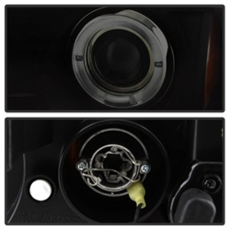 Spyder 99-01 BMW E46 3 Series 4DR Projector Headlights 1PC LED Halo (PRO-YD-BMWE46-4D-HL-AM-BSM) SPYDER