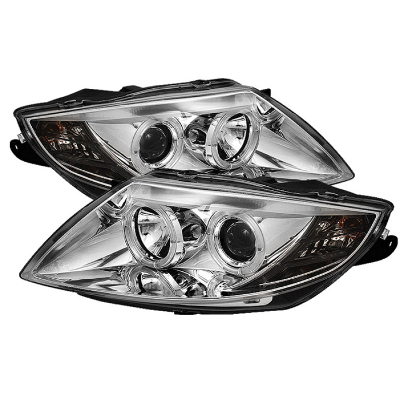 Spyder BMW Z4 03-08 Projector Headlights Halogen Model Only - LED Halo Chrome PRO-YD-BMWZ403-HL-C SPYDER