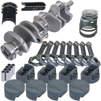 Eagle Ford 351W 4.000in Crank 6.250in I-Beam Rods -6.6cc Flat Top 4.040in Pistons Rotating Assembly