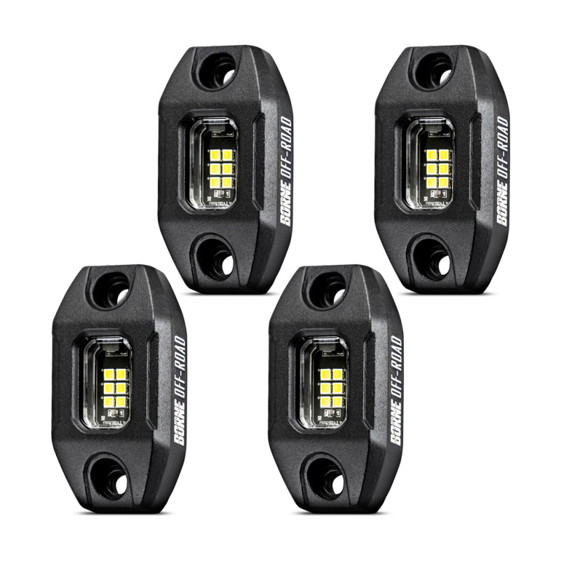 Borne Off-Road Rock Light (Kit of 4) Short Harness