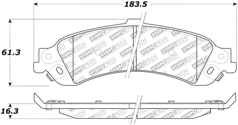 StopTech Street Disc Brake Pads - 305.08340 Stoptech