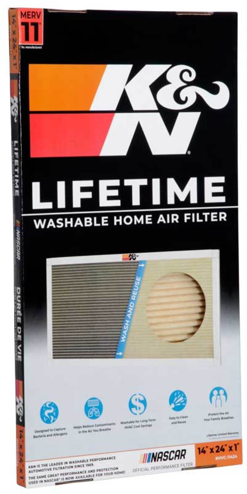 K&N HVAC Filter - 14 X 24 X 1 K&N Engineering