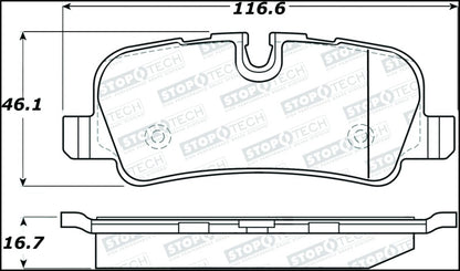 StopTech Premium Ceramic Brake Pads - 308.10991 Stoptech