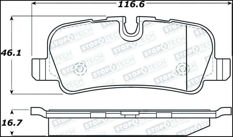 StopTech Premium Ceramic Brake Pads - 308.10991