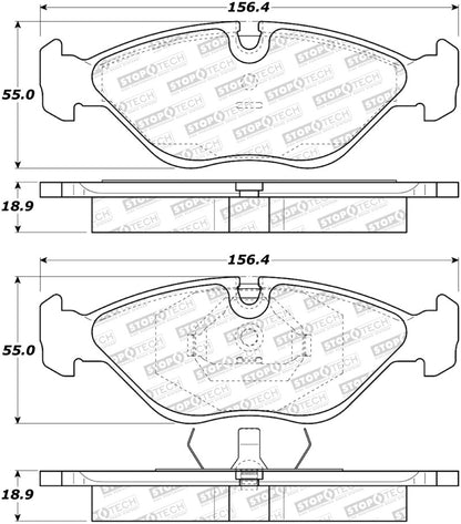 StopTech Premium Ceramic Brake Pads - 308.04030 Stoptech