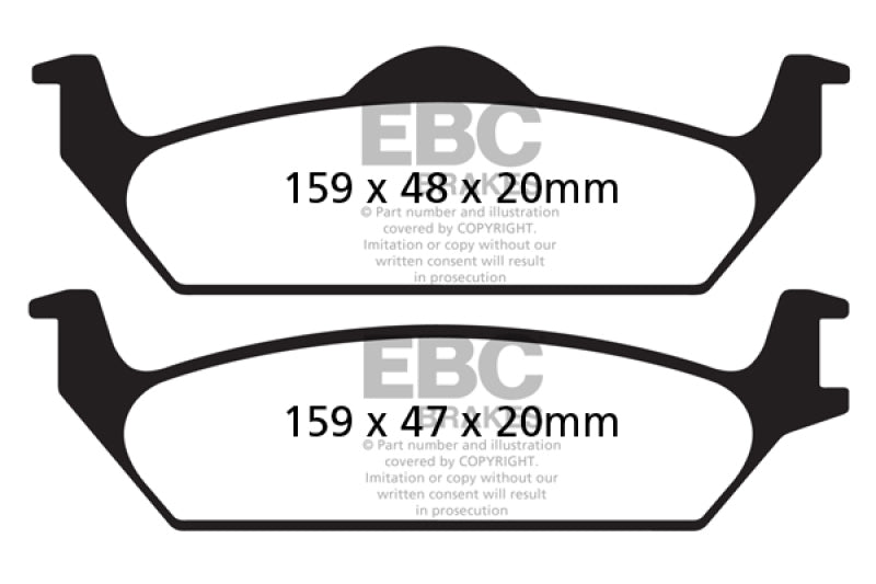 EBC GreenStuff Rear Brake Pads - DP61648 EBC