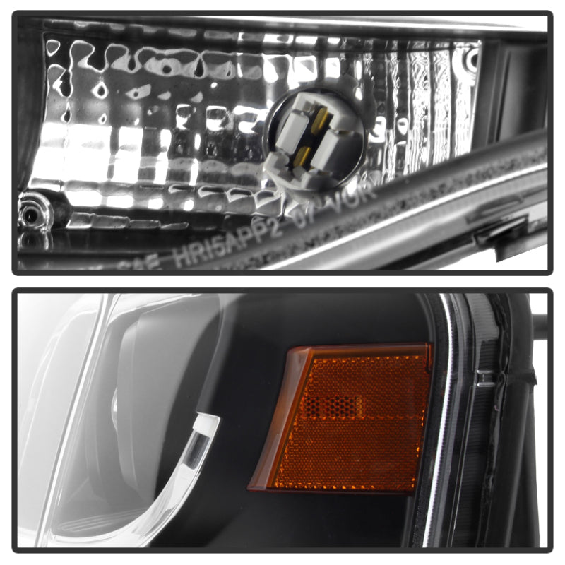 Spyder Ford Expedition 07-13 Projector Headlights Light Tube DRL Blk PRO-YD-FE07-LTDRL-BK SPYDER