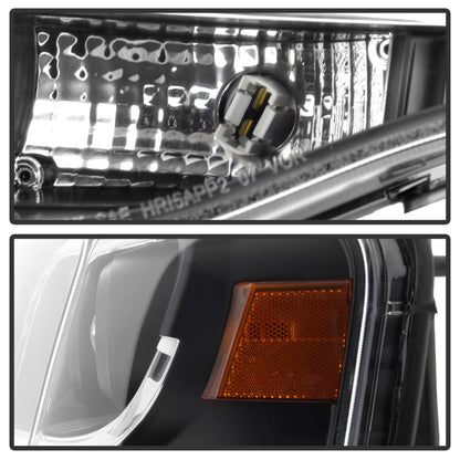 Spyder Ford Expedition 07-13 Projector Headlights Light Tube DRL Blk PRO-YD-FE07-LTDRL-BK SPYDER