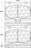 StopTech Street Disc Brake Pads - 305.10910