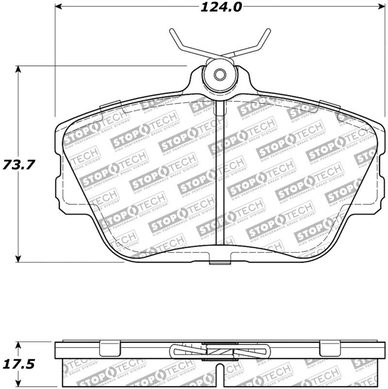 StopTech Street Disc Brake Pads - 305.05980 Stoptech
