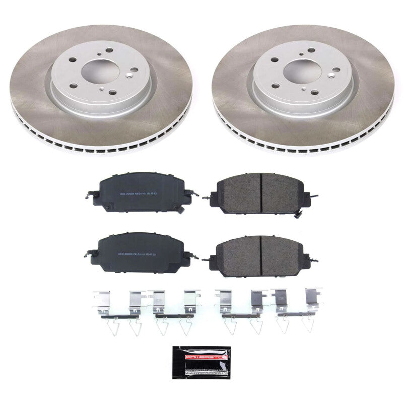 Power Stop 17-23 Honda CR-V Front Semi-Coated Rotor Kit PowerStop