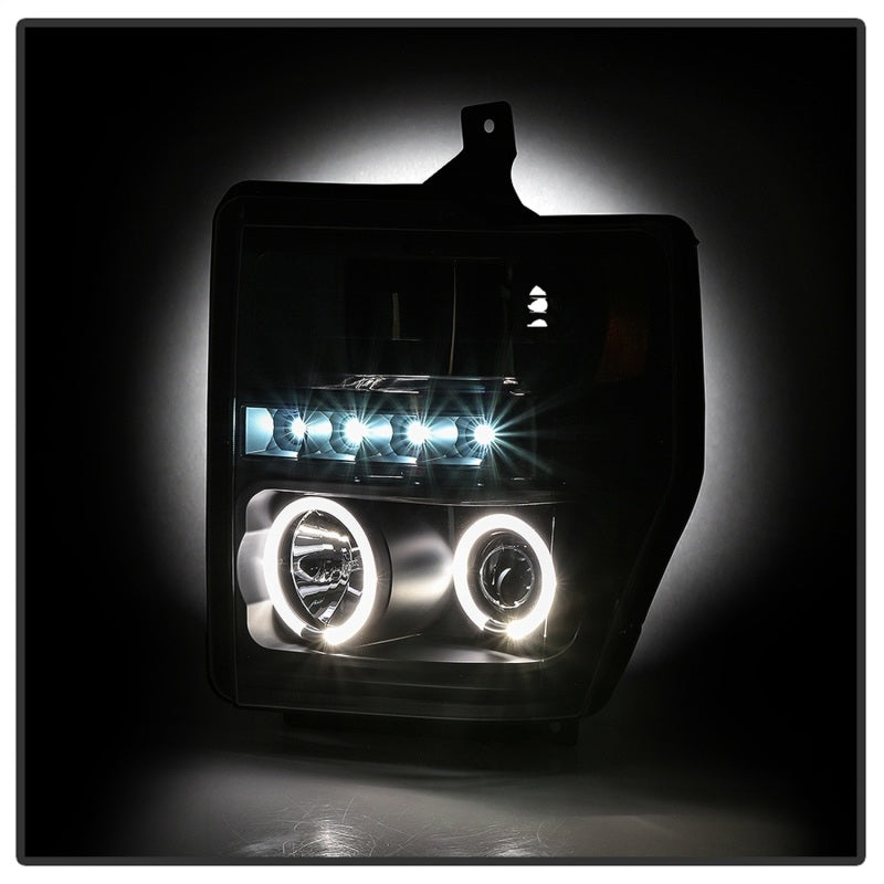 Spyder Signature Ford F250/350/450 Super Duty 08-10 Projector Headlights (PRO-YD-FS08-HL-BKV2) SPYDER