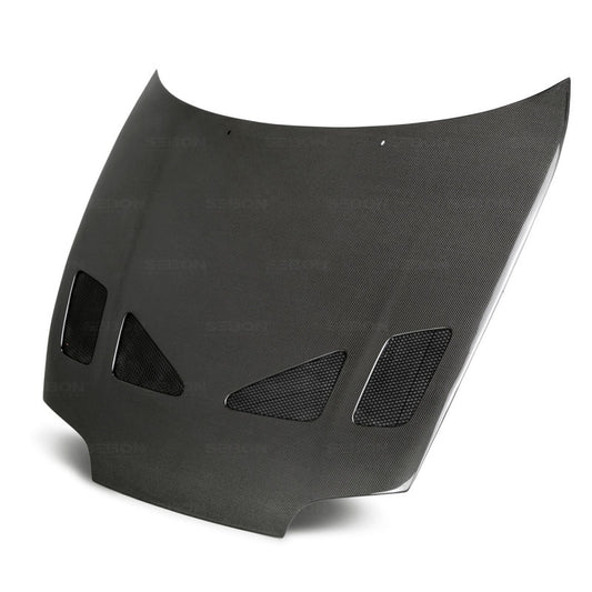 Seibon TR-style carbon fiber hood for 1993-1998 Toyota Supra - HD9398TYSUP-TR Seibon
