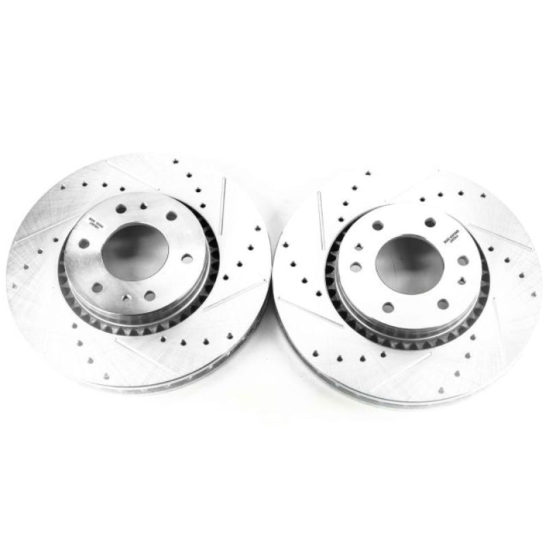 Power Stop 04-07 Buick Rainier Front Evolution Drilled & Slotted Rotors - Pair PowerStop