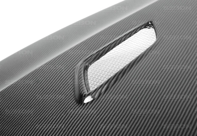 Seibon MG-style carbon fiber hood for 2012-2013 Honda Civic 2DR and 2012 Honda Civic 4DR - HD1213HDCV2D-MG