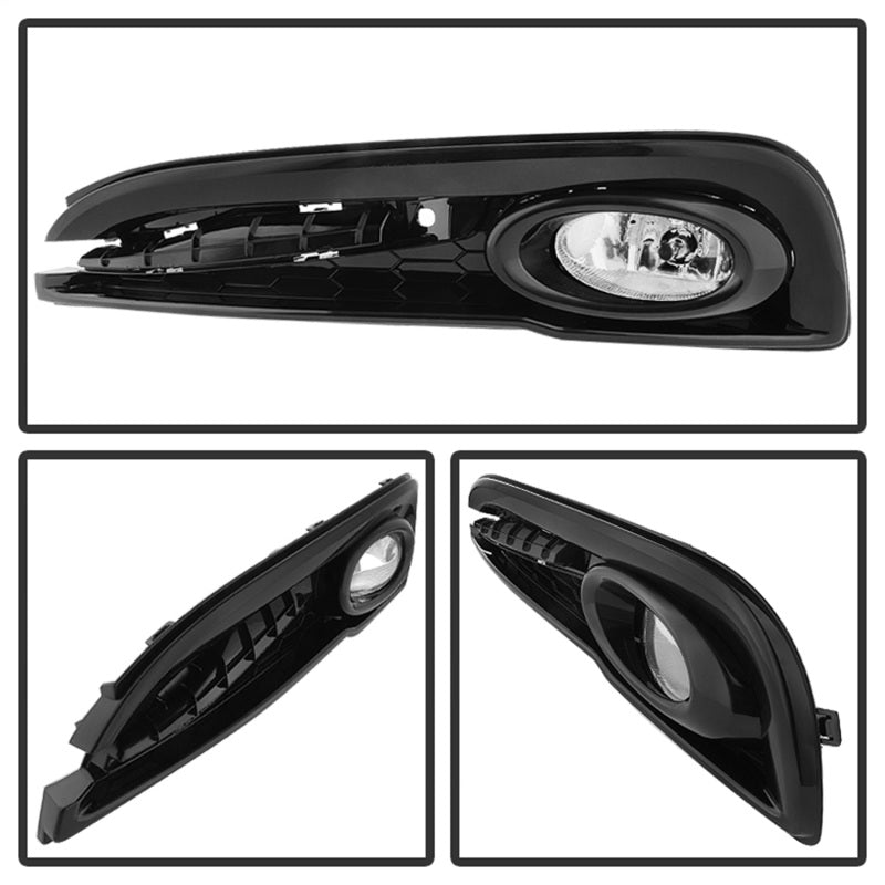 Spyder Honda Civic 2013-2014 4dr OEM Fog Light W/Switch Clear FL-HC2013-4D-C SPYDER