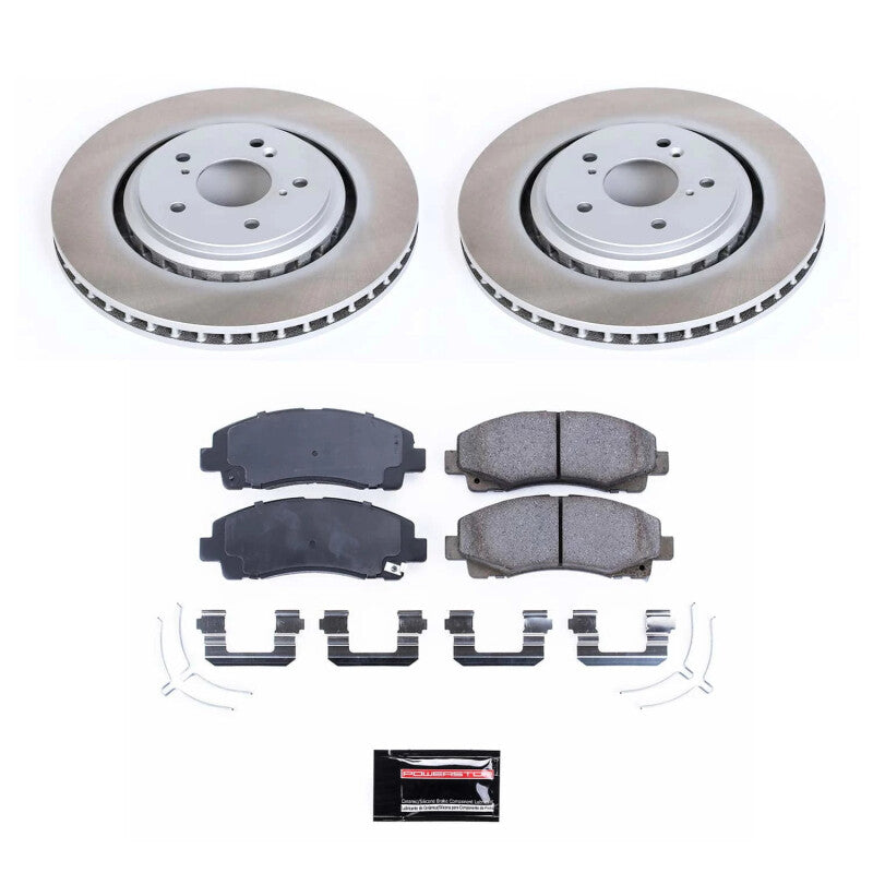 Power Stop 15-20 Acura TLX Front Semi-Coated Rotor Kit PowerStop