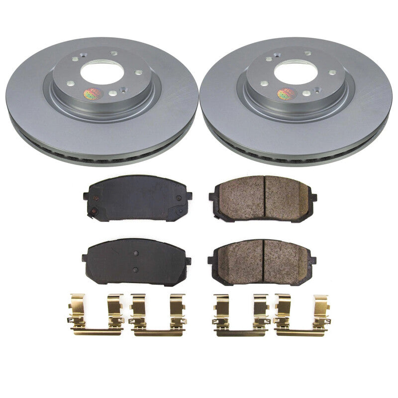 Power Stop 2024 Hyundai Elantra Front Z17 Coated Brake Kit PowerStop
