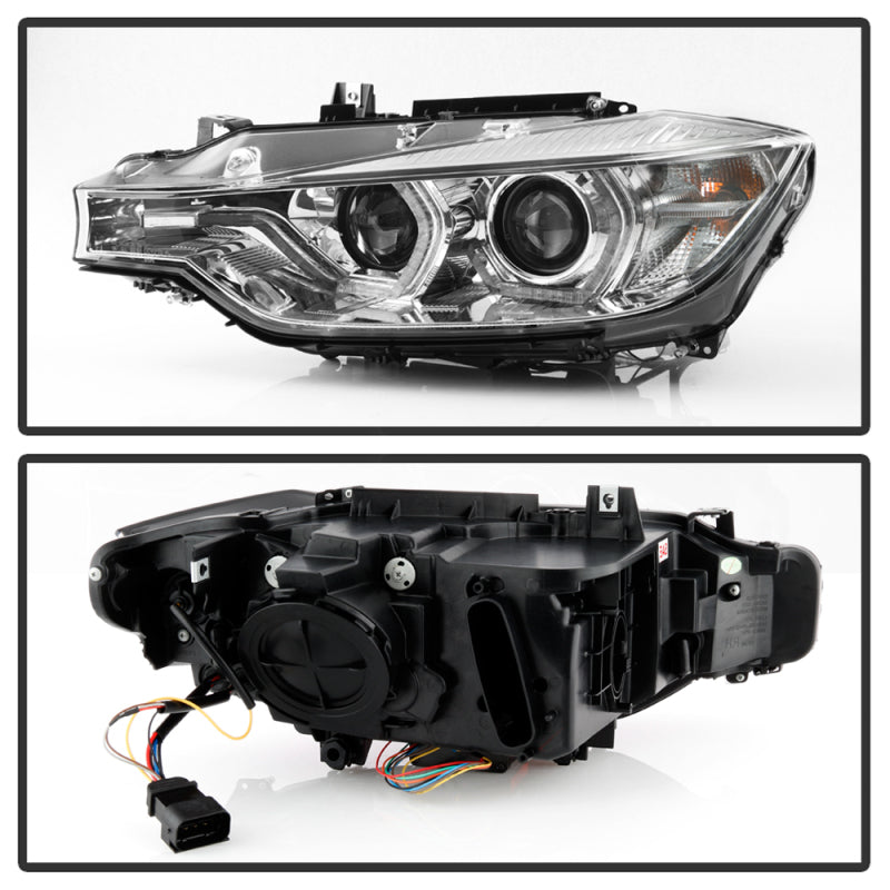 Spyder Signature BMW F30 3 Series 12-14 4DR Projector Headlights - Chrome (PRO-YD-BMWF3012-AFSHID-C) SPYDER