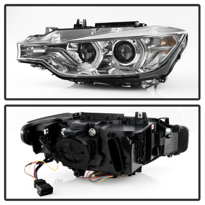 Spyder Signature BMW F30 3 Series 12-14 4DR Projector Headlights - Chrome (PRO-YD-BMWF3012-AFSHID-C) SPYDER