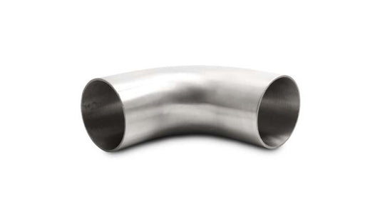Vibrant Performance 90 Degree Brushed Mandrel Bend, 2.50in O.D, Length from Tangent: 4.13in, Stainless Exhaust & Custom Fabrication - Part 13350