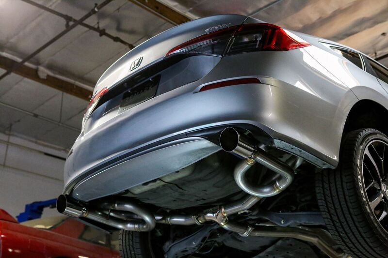 Remark 2022+ Honda Civic Sport Sedan (FE2) Catback Exhaust - Dual Burnt Stainless Steel Tips Remark