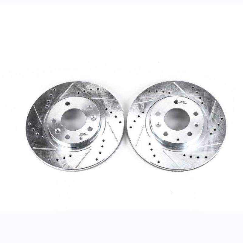 Power Stop 06-15 Mazda MX-5 Miata Front Evolution Drilled & Slotted Rotors - Pair PowerStop