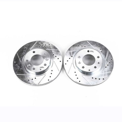 Power Stop 06-15 Mazda MX-5 Miata Front Evolution Drilled & Slotted Rotors - Pair PowerStop
