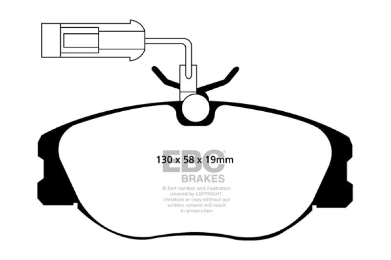 EBC YellowStuff Front Brake Pads - DP41109R EBC