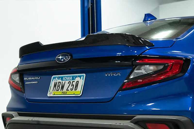 OLM Carbon Fiber Low Profile Trunk Spoiler - 2022-2026 WRX