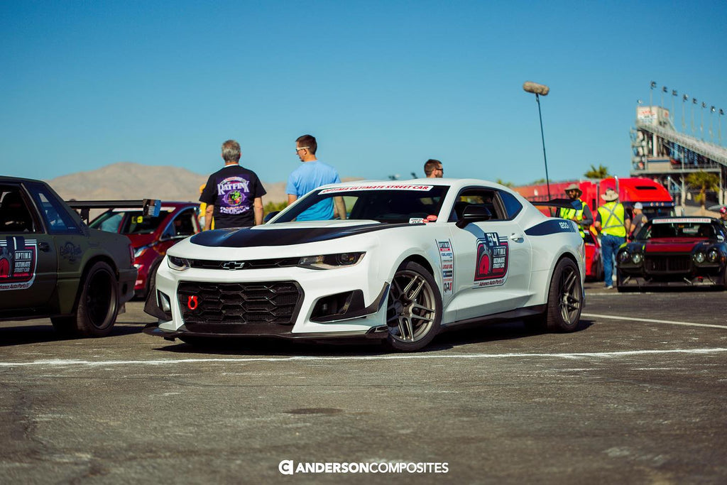 Anderson Composites 2017 - 2024 Camaro ZL1 1LE Carbon Fiber Front Chin Splitter - AC-FL17CHCAMZL-LE