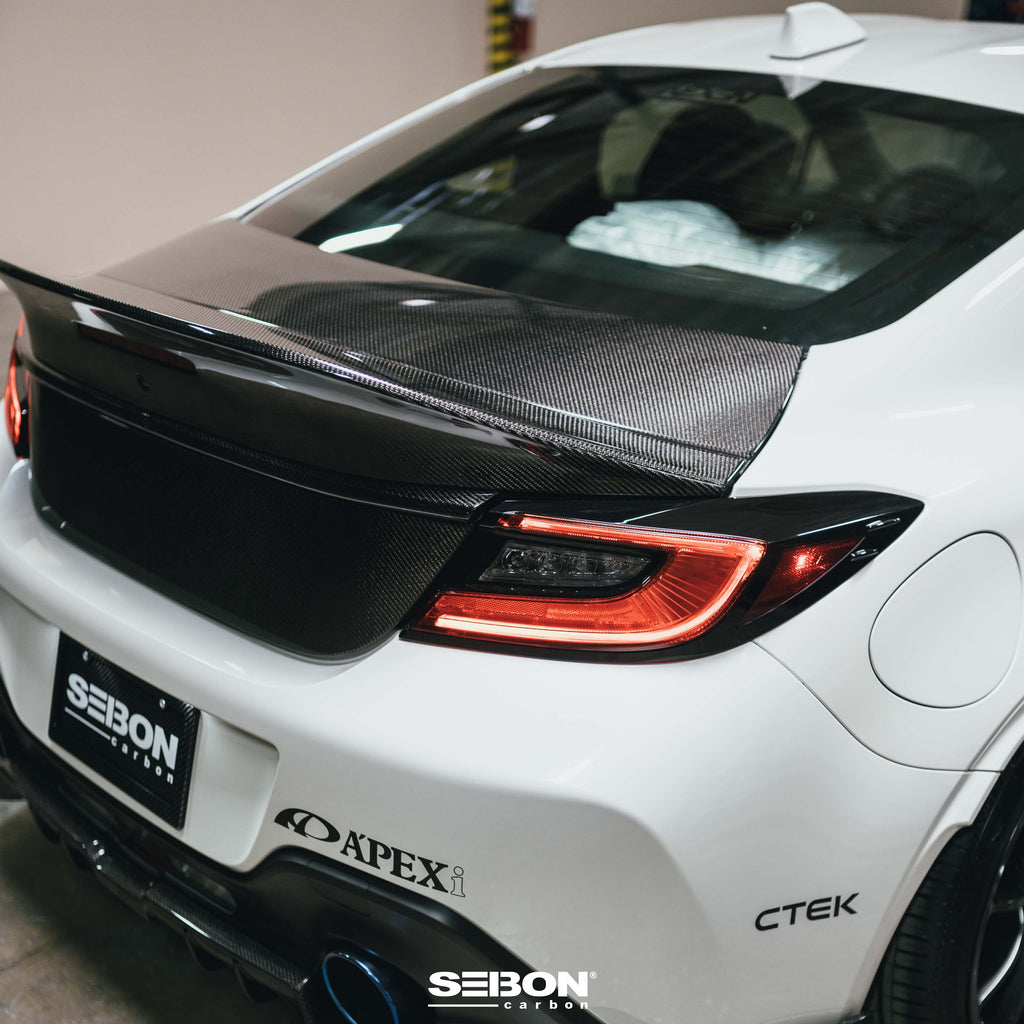 Seibon Carbon Fiber Spoiler For 2022-2024 Toyota GR86/ Subaru BRZ - RS22TY86-MB