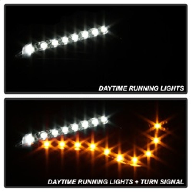 Spyder Scion FRS 12-14 Projector Headlights DRL LED Black PRO-YD-SFRS12-BK SPYDER
