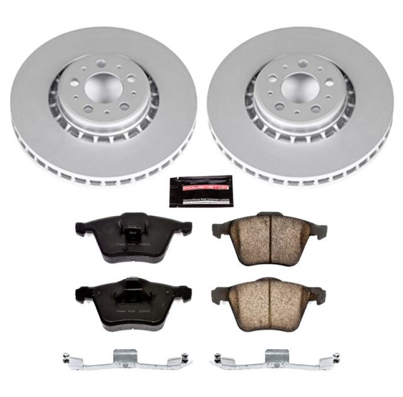 Power Stop 03-14 Volvo XC90 Front Z23 Evolution Sport Coated Brake Kit PowerStop
