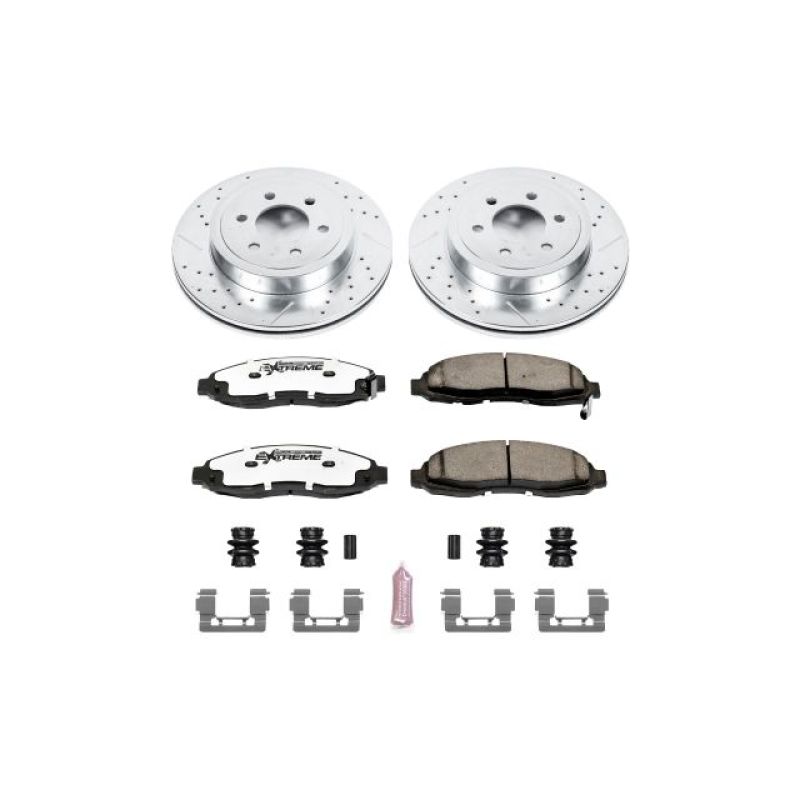 Power Stop 03-04 Dodge Dakota Front Z36 Truck & Tow Brake Kit PowerStop