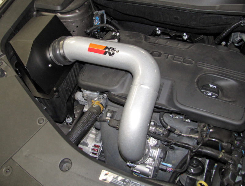 K&N 10 GMC Terrain / 10 Chevy Equinox 2.4L-L4 Silver High Flow Performance Kit K&N Engineering