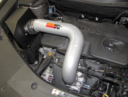 K&N 10 GMC Terrain / 10 Chevy Equinox 2.4L-L4 Silver High Flow Performance Kit K&N Engineering
