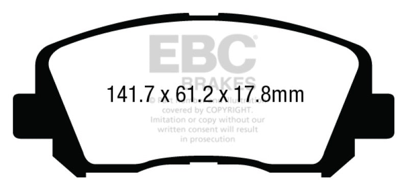 EBC RedStuff Front Brake Pads - DP33007C EBC