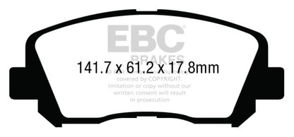 EBC RedStuff Front Brake Pads - DP33007C EBC