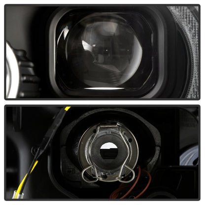 Spyder Mini Cooper 07-12 V2 Halogen Model Only Projector Headlights - Black PRO-YD-MC07V2SI-SBLB-BK SPYDER