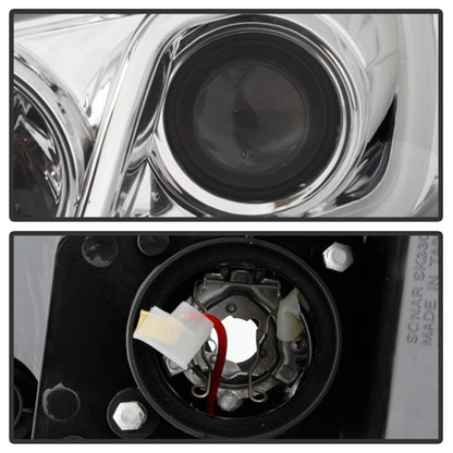 Spyder 06-13 Chevy Impala / 06-07 Chevy Monte Carlo Projector Headlights - Light Bar - Chrome SPYDER