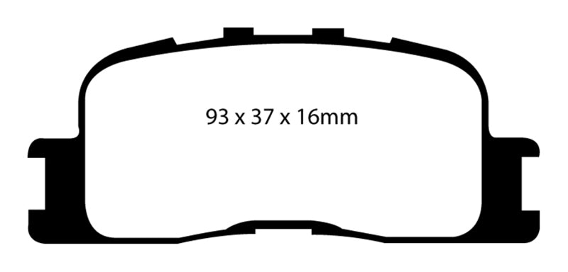 EBC YellowStuff Rear Brake Pads - DP41716R